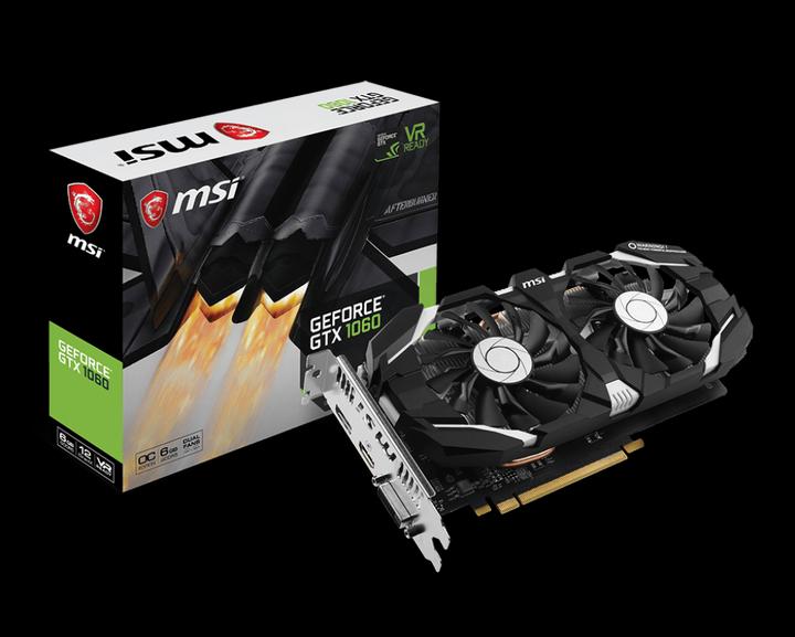 Actual product image MSI GeForce GTX 1060 6GT OCV1 (6 GB)
