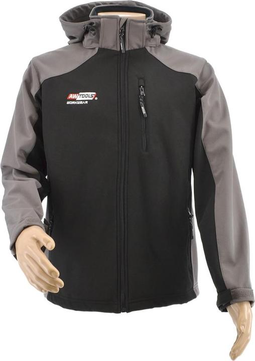 Awtools Softshell Jacke Sweatshirt T4/ Grau-Schwarz/ L (L)