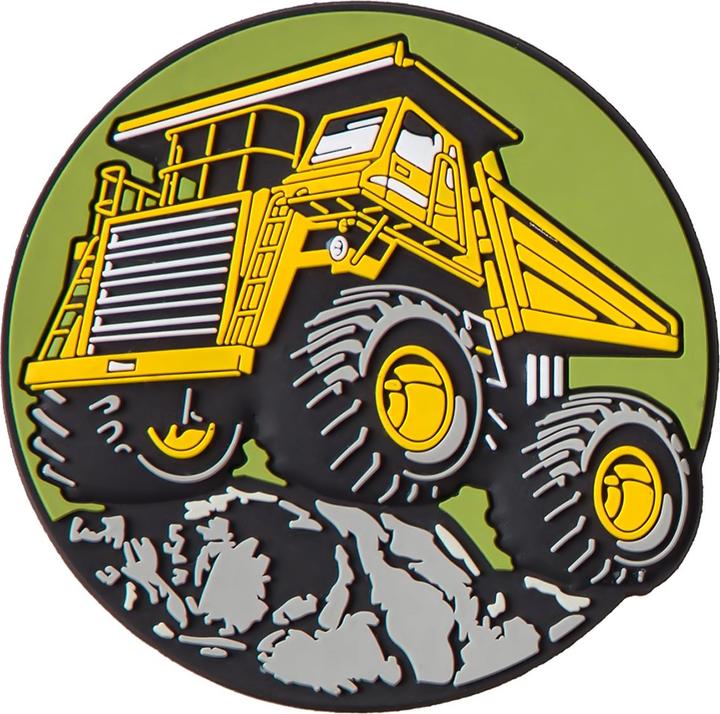 Actual product image Schneiders Badges DumpTruck + Excavator 2 pieces (Additional padding)