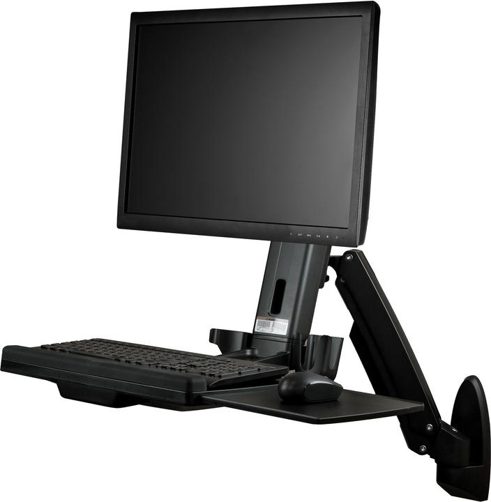 StarTech Wall mount sit/stand workstation - 1 monitor up to 60.96cm 24inch - VESA - Height adjustable... (Wall, 24")