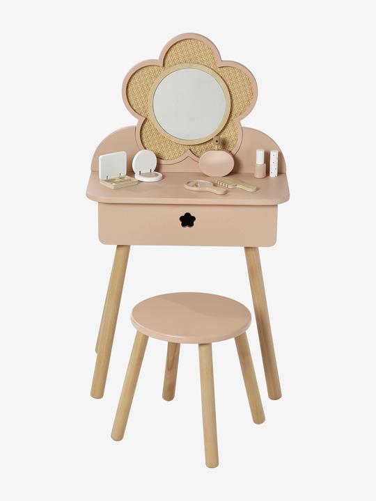 Immagine prodotto Vertbaudet Tavolino da toeletta per bambini con accessori, legno FSC (50,5 x 30,5 x 89 cm)
