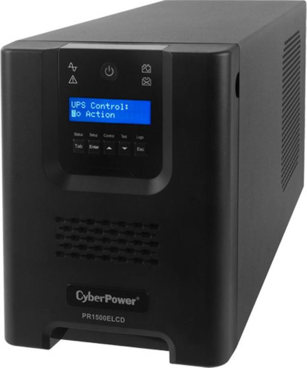 Actual product image Cyberpower PR1500ELCD Line-Interactive 1500VA/1350W Sinsuwelle AVR LCD Output(8) IEC RS232 USB HID EPO SNM... (1500 VA, 1350 W, Line-interactive UPS)