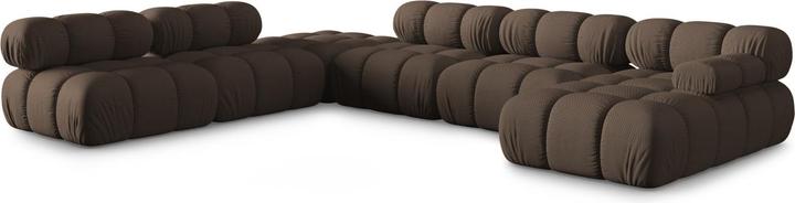 Actual product image Micadoni Modular Panoramic Left Corner Sofa, "Bellis", 7 Seats, 376x282x70Made in Europe (Sofa landscape)
