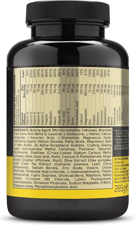 Actual product image Optimum Nutrition Opti-Men (1 Piece, Capsules, 270 g)