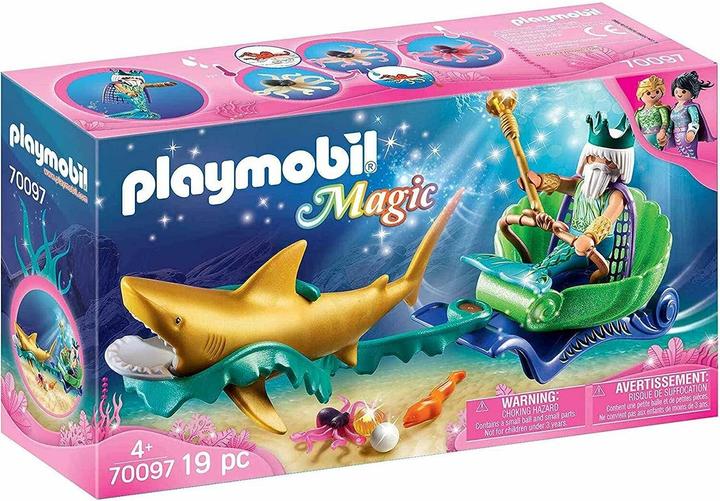 Playmobil King of the sea with shark carriage (70097)