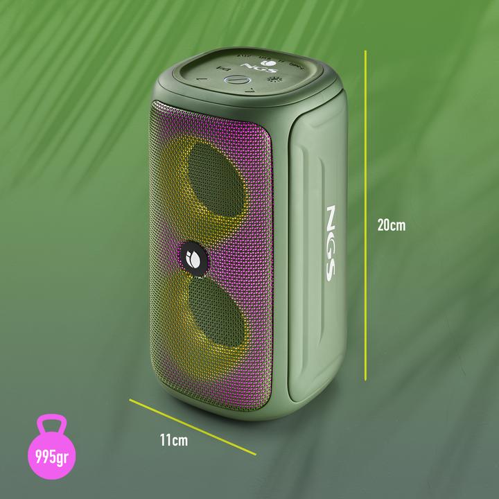Image du produit NGS Roller beast green (7 h, Alimentation via port USB)