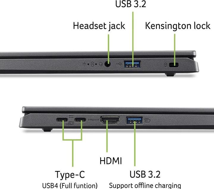 Produktbild Acer Notebook Aspire 15 (A15-61M-R4UZ) 16 GB, 1 TB (15.60", AMD Ryzen 7 8840HS, 16 GB, 125 GB, CH)