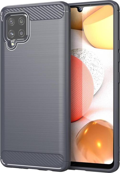 Immagine prodotto Cadorabo TPU Ultra sottile in acciaio inossidabile al carbonio Combi Cover (Samsung Galaxy A42 5G)