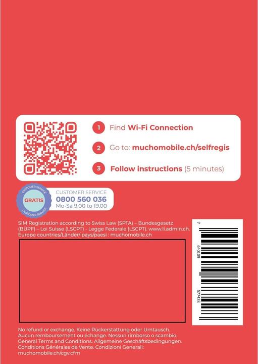 Image du produit BeeOne Carte SIM MUCHO Mobile Pack DATAMAXI
