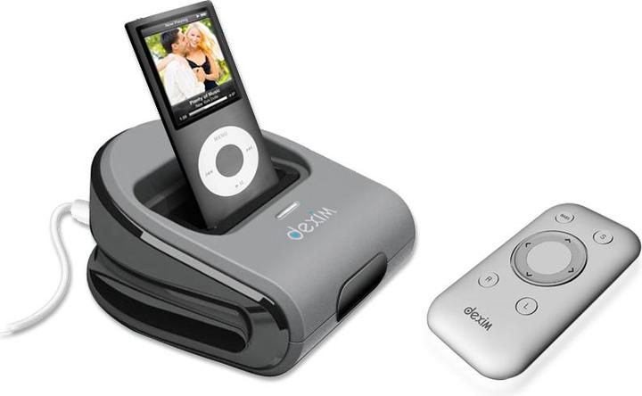 Image du produit Dexim Station d'accueil AV pour iPhone/iPod avec câble AV & télécommande (Port de connexion (propriétaire))