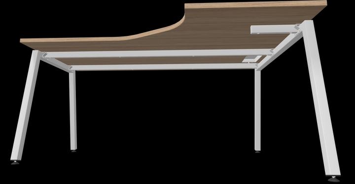 Actual product image Narbutas Nova A corner desk right (1600 x 1200 x 740 mm)