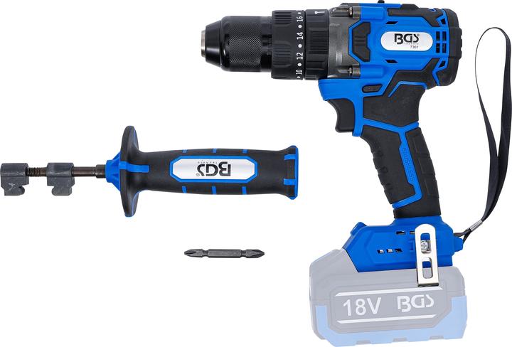 Actual product image BGS Cordless Impact Drill | brushless | 80 Nm | 18 V | without rechargeable Battery (Rechargeable battery operated)