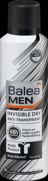 Image du produit dm Balea MEN Déodorant antitranspirant en spray Invisible Dry (Spray)