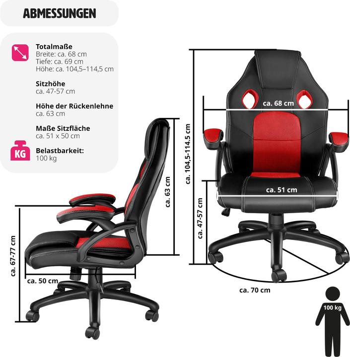 Immagine prodotto tectake Sedia da gioco racing Mike
