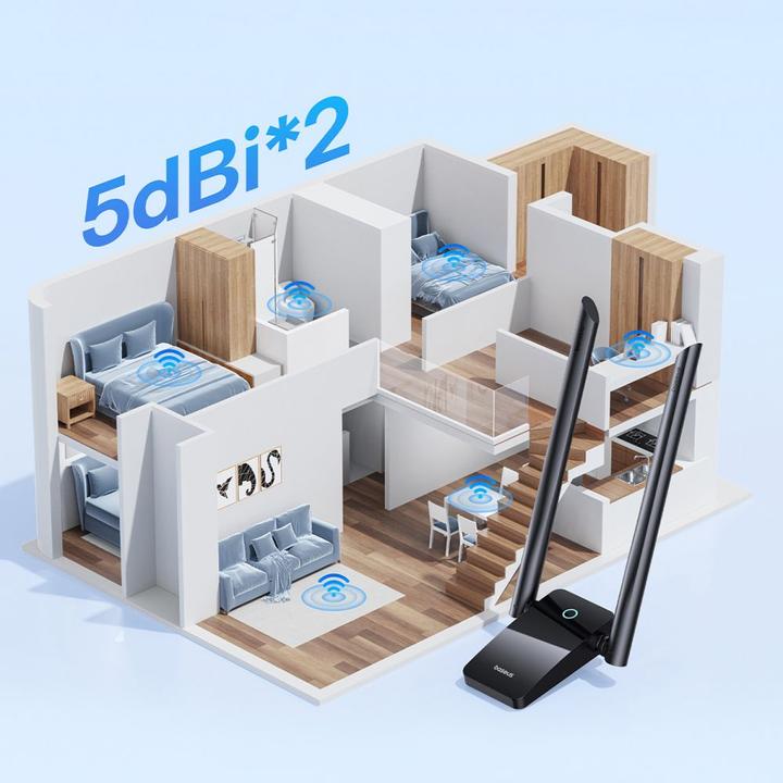 Produktbild Baseus Adapter WiFi FastJoy 1800Mbps (black)