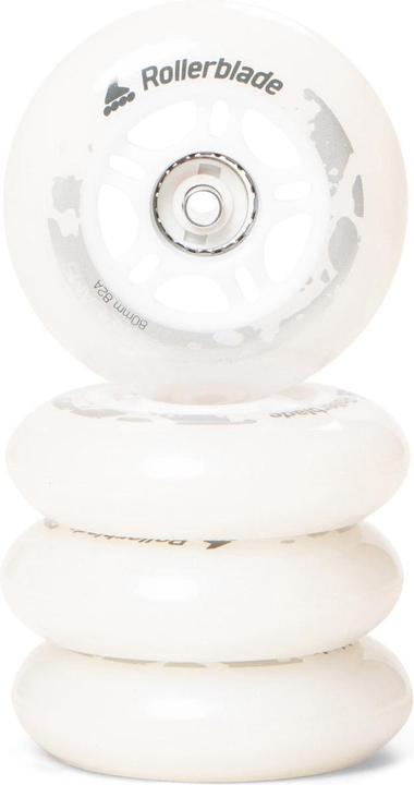 Actual product image Rollerblade Inline skates wheels complete set Moonbeams LED 80/82A (80 mm, 82a)