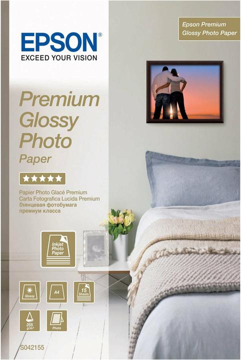 Actual product image Epson Premium Glossy (255 g/m², A4, 15 x)