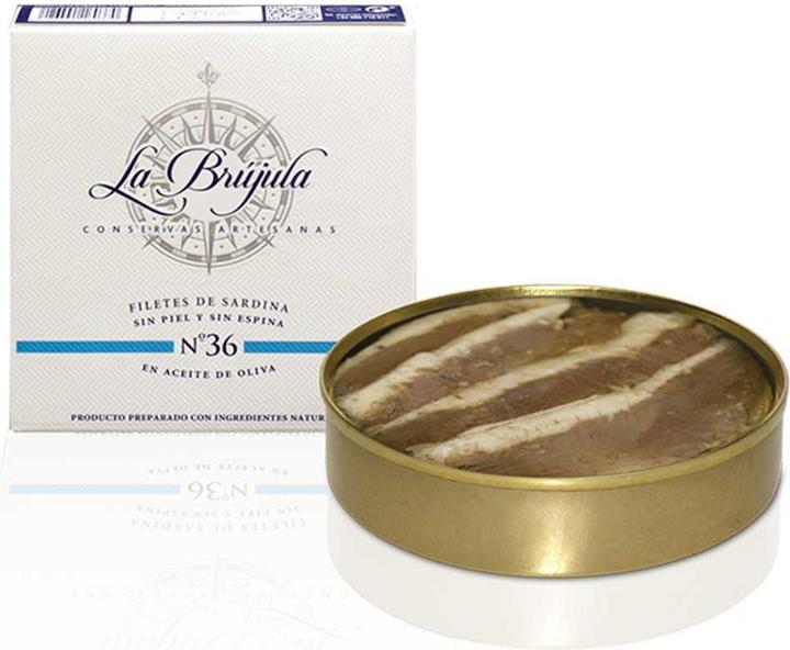 La Brújula Filets de sardine sans peau / arêtes No 36 (111 g)