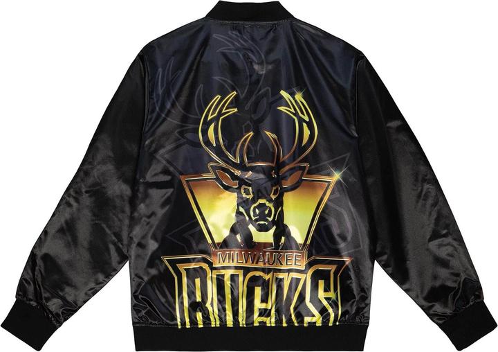 Immagine prodotto Mitchell & Ness Giacca M&N Big Face 4.0 Satin - NBA Milwaukee Bucks - XL (XL)