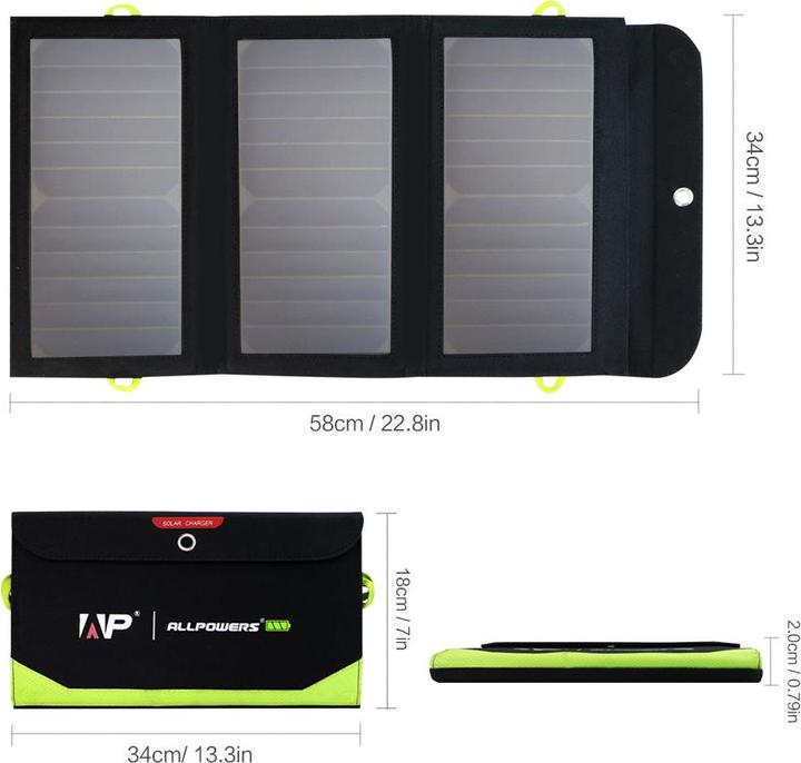 Produktbild Allpowers Solar Panel (21 W, 0.70 kg)