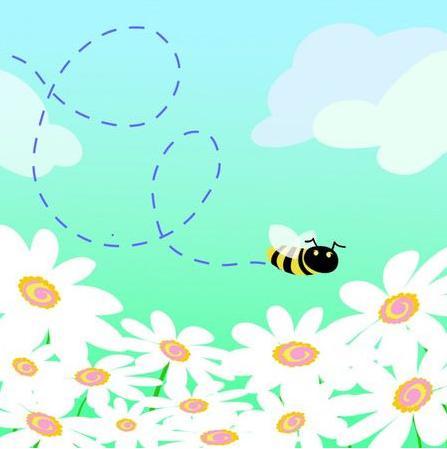 Produktbild Up with paper Geburtstagskarte Paper Pop-Up Card Blumen und Bienen- Motiv