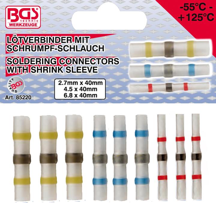 BGS Lötverbinder-Sortiment (Kabelschlauch)
