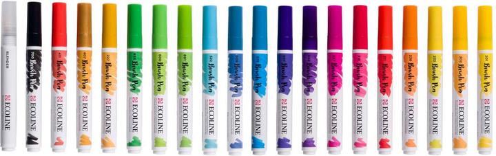Image du produit Talens Brushpen Ecoline 20er Set, Largeur de trait : B, Brush (Multicolore, 20 x)