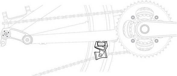 Actual product image Exustar E-CCG20 c.guide chain guide