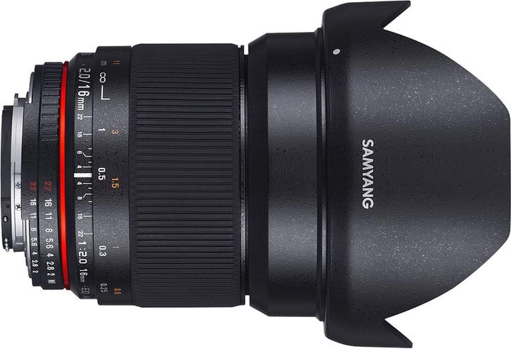 Image du produit Samyang 16mm f/2 ED AS UMC CS - Nikon F (Nikon DX, Nikon F, APS-C / DX)