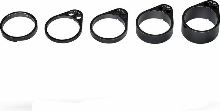 Actual product image PRO Vibe spacer set 1 1/8" top 5mm bottom 3,5,10,15mm (203.20 mm)