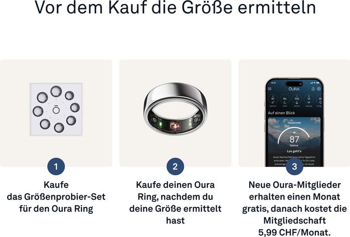 Actual product image Oura Ring Gen3 Sizing Kit