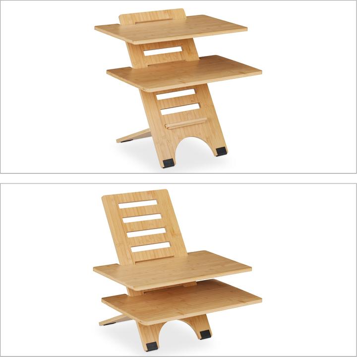 Actual product image Relaxdays Standing desk attachment (60 x 61 x 61 cm)