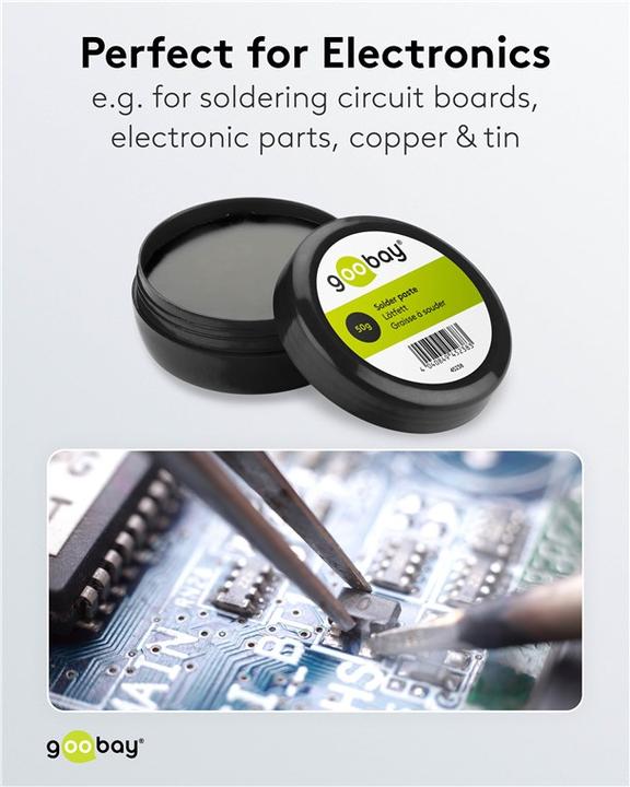 Actual product image Goobay Soldering grease tin, 50 g (Soldering grease)