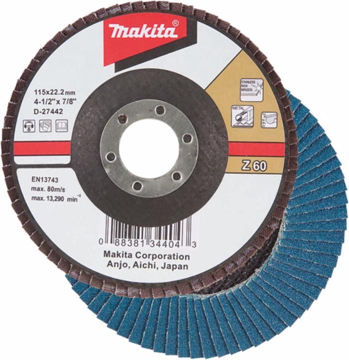 Produktbild Makita Fächerschleifscheibe Ø 180mm Korn 120 (Z120)