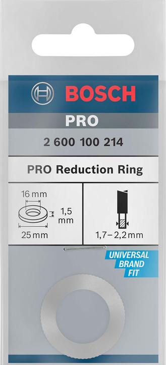 Produktbild Bosch Professional Zubehör Reduzierring für PRO Kreissägeblatt, 25 x 1,5 x 16 mm