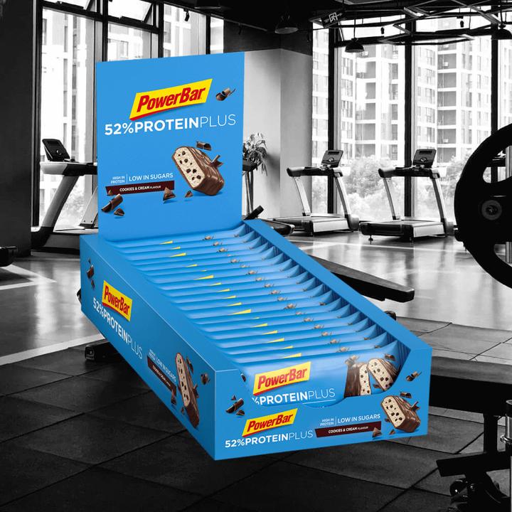 Actual product image Powerbar ProteinPlus 52% Bar (Cookies & Cream, 20 pcs., 1100 g)