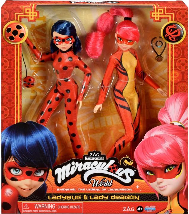 Produktbild Bandai Puppe Miraculous – Ladybug & Lady Dragon 26 cm