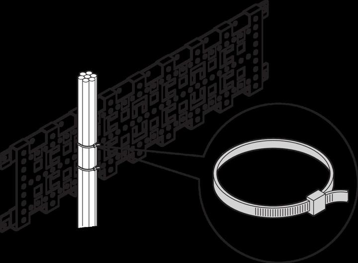 Actual product image Schroff 19" accessories mechanical (Metal cable ties, 1 pcs.)