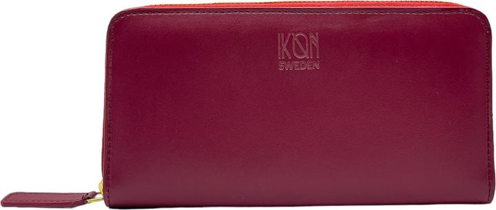 Image du produit Ikon Sweden Portefeuille grand format en cuir de pomme Kivik avec fermeture éclair