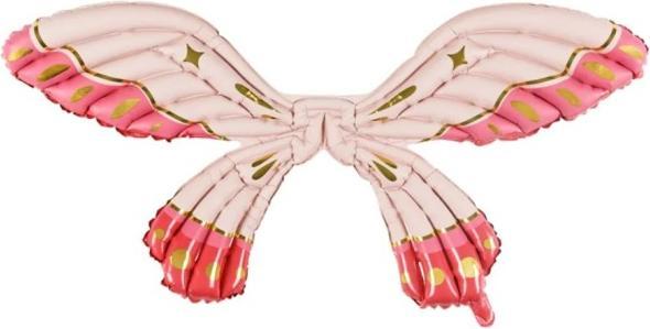 Produktbild Partydeco Folienballon Schmetterlingsflügel, matt pink - leer