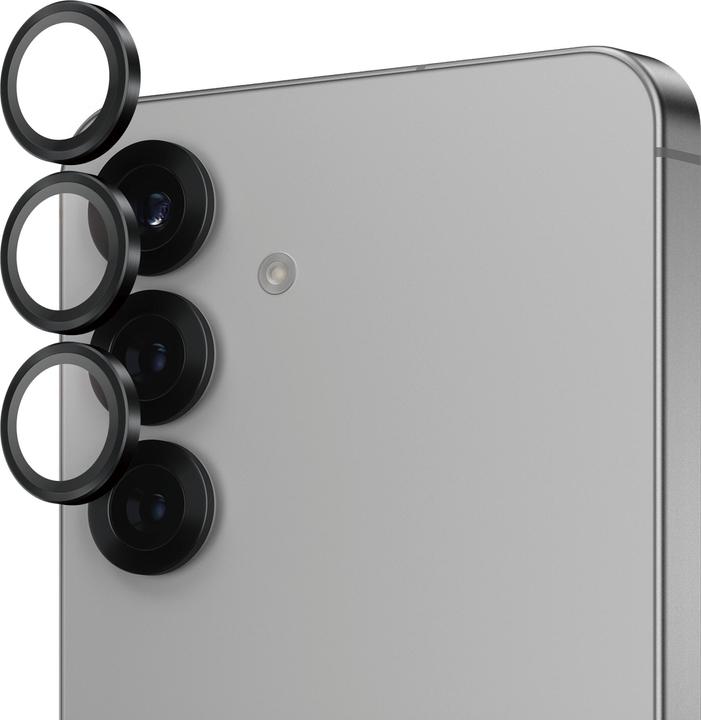 PanzerGlass ® Hoops® black camera protection (1 Piece, Samsung Galaxy S25)