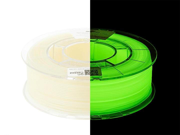 Produktbild Filament TPU S-Flex 90A Glow i.Dark 0.5kg 1.75mm (TPE, TPU, 1.75 mm, 500 g, Mehrfarbig)