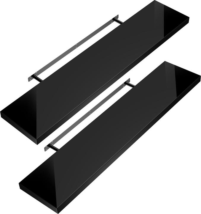 Set of 2 high gloss black