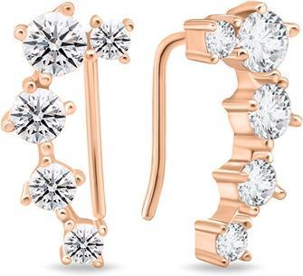 Produktbild Brilio Silver - Dazzling long bronze earrings EA621R