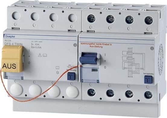 Immagine prodotto Doepke DOEP DFS4 040-4/0,03-A TWIN Interruttore automatico per correnti di guasto