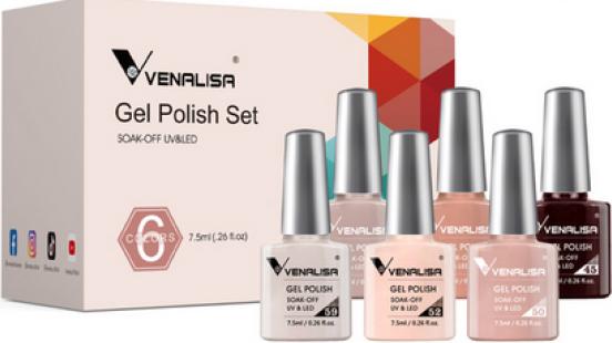 Venalisa Gellack Set 2201 (Gel-Effekt Nagellack)