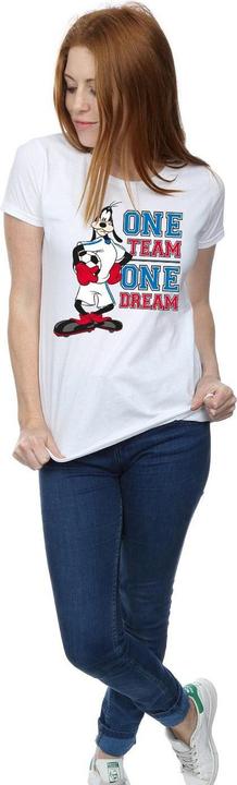 Immagine prodotto Disney Goofy One Team One Dream Maglietta Donna (M)