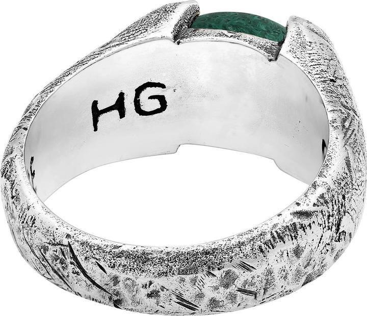 Produktbild Haze & Glory Ring Siegelring Liberty - Afrikanischer Türkis 925 Silber (60, 925 Silber)