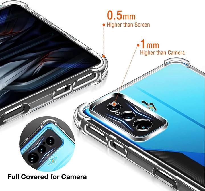 Actual product image Screenguard Xiaomi Poco F4 GT Case Crystal Soft Airbag Bumper (Xiaomi Poco F4 GT)