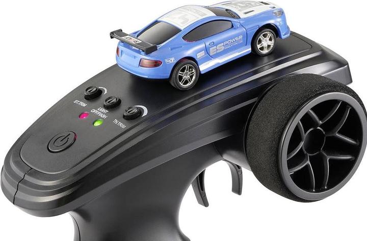 Produktbild Reely Mini Racer Blau-Weiss Brushed 1:64 RC Modellauto Elektro Strassenmodell Hec (RTR Ready-to-Run)